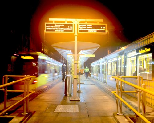 Oldham Metrolink with Fibrelite covers